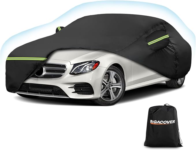 for Mercedes Benz E Car Cover Waterproof All Weather Heavy Duty Protection by BIGACOVER
