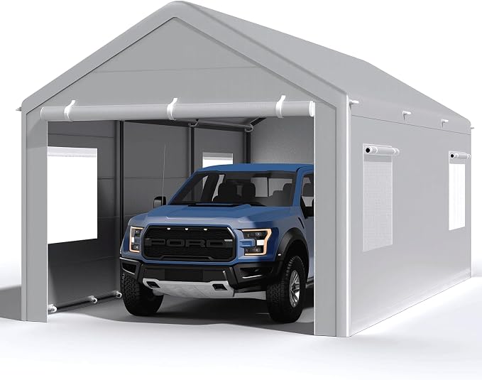 Carport 10x20 Ft, Heavy Duty Car Canopy by Morngardo