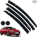 Rain Guards for Hyundai Elantra Sedan 2011-2016, Tape-on Side Window Deflectors by LETINGFAR