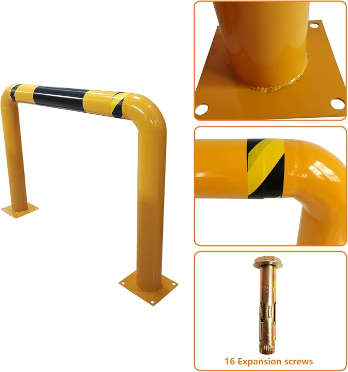 51.2"x 35.4" Hollow Machine Safety Vehicle Industrial Guard Barrier Bollard - Image 3