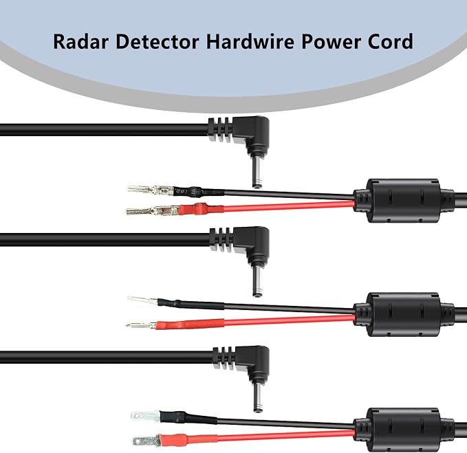 13.8" Radar Detector Hardwire Power Cord, Mirror Wire Plug Kit, - Image 3