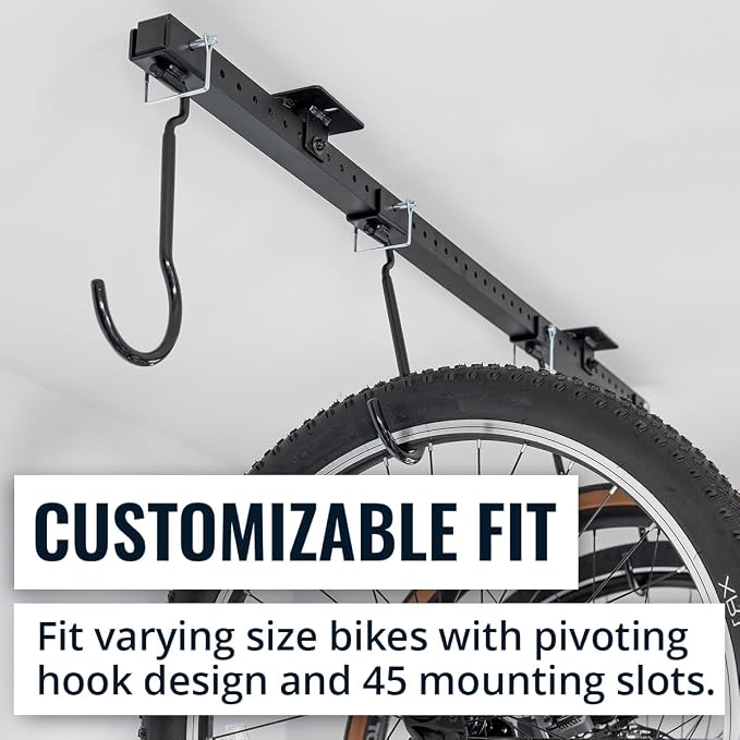 Teal Triangle Ceiling Mounted Bike Rack - Image 5
