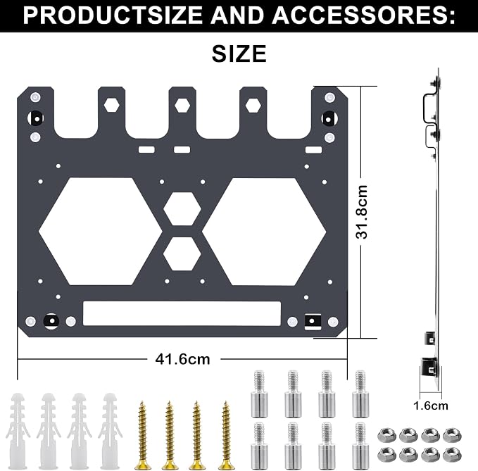 FETESNICE Metal Charger Mount for Makita Battery Holder and DC18RC DC18RD - Image 3