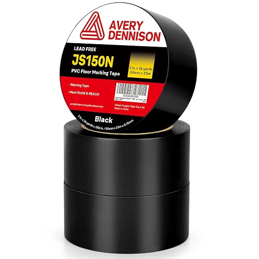 Floor Marking Tape, 2 in x 108 FT Strong Adhesive Caution Tape, High Durability by AVERYDENNISON