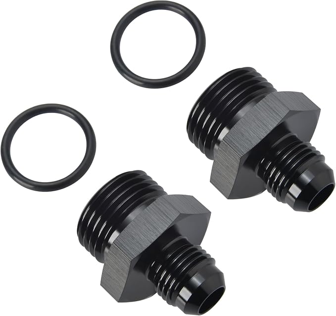 6AN Male Flare to 10AN ORB O-ring Boss Fuel Pump Rail Adapter Fitting Aluminum - Image 3