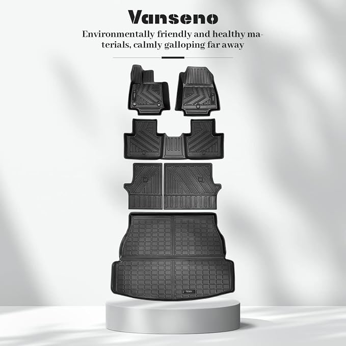 Vanseno Floor Mat & Cargo Liner & Backrest Mat Compatible - Image 7