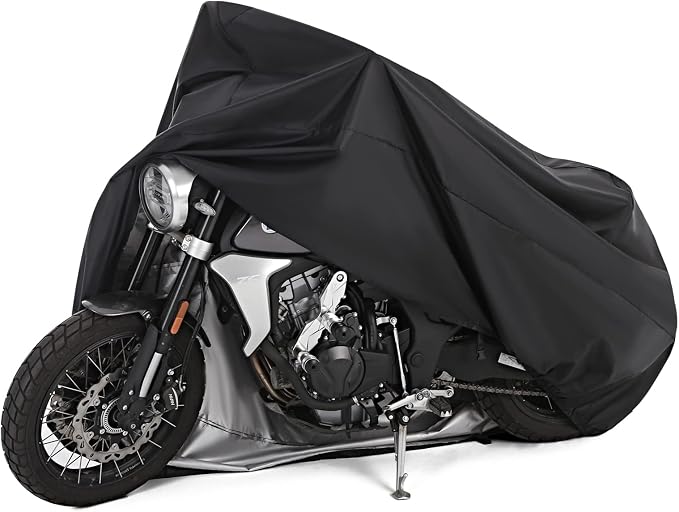 Motorcycle Cover All Season Universal Weather Waterproof Motorbike Cover by Hanmir