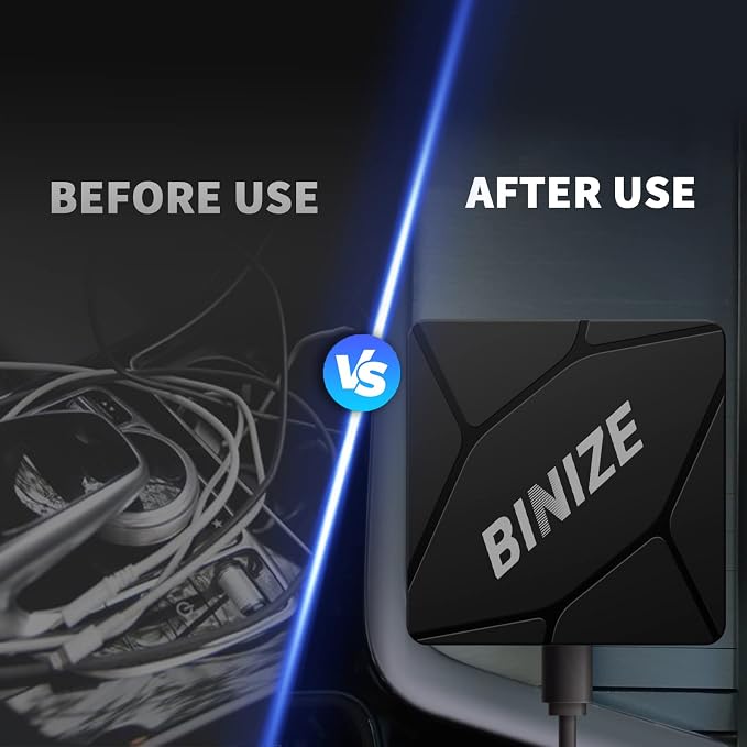 Binize Wirelss Carplay Adapter, Carplay Wireless Dongle - Image 7