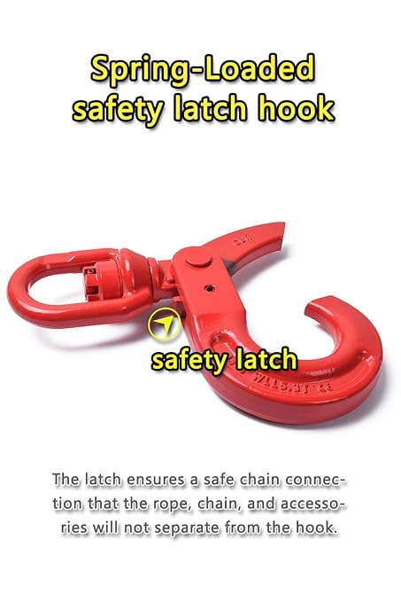 Swivel Self-Locking Hook 17636 lbs Heavy Duty Swivel Lifting Hook Swivel - Image 5