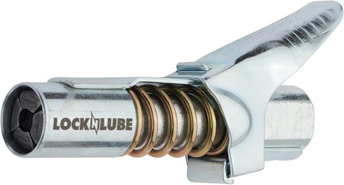 LockNLube Grease Gun Coupler locks onto Zerk fittings. Grease goes in, not on - Image 2
