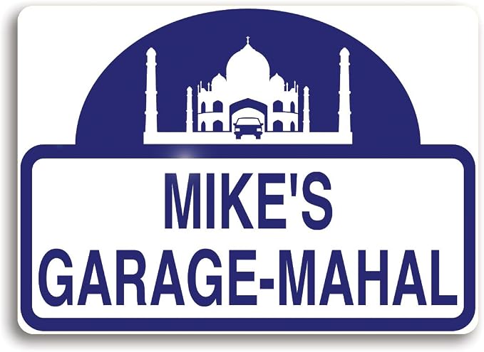 Garage-Mahal Sign, Personalized just by The+Sign+Post