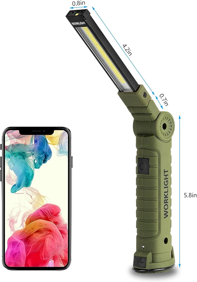 4 Pack Rechargeable LED Work Lights - Image 6