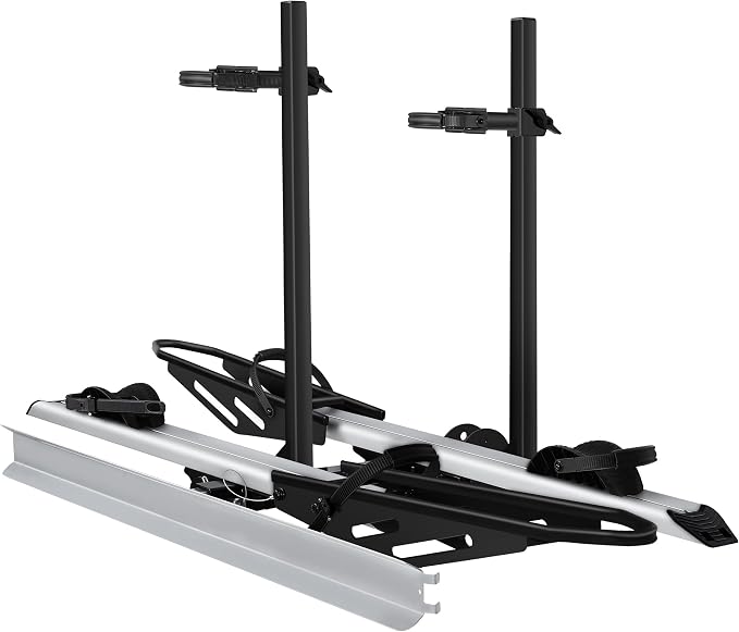 Hitch Mount Bike Rack with Ramp, 200 LB Capacity fits Cars, Trucks with 2 Inch by YoungElectric