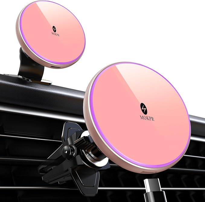 MOKPR for Magnetic Car Mount Charger-15W Wireless Car Charger-Magnetic Car by MOKPR