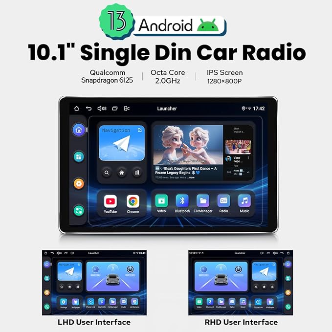 Joying Single Din Touchscreen Radio 10.1 Inch Car Stereo - Image 2