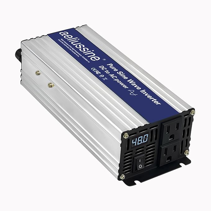800W Pure Sine Wave Inverter-48V DC to 110V 120V AC Power Converter by aeliussine