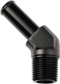3/8 NPT Male to 1/2" Hose Barb Fitting Adapter 45 Degree Elbow Aluminum Black by Podavelle