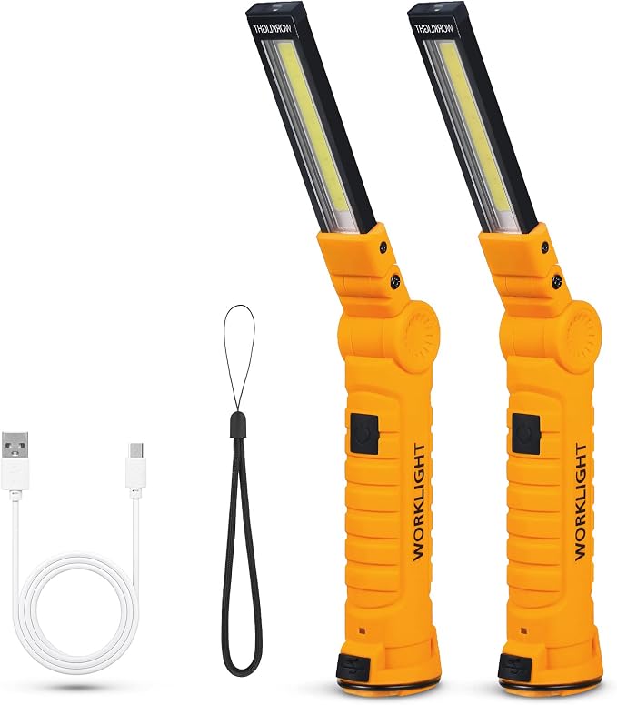 LED Worklight Flashlight, Suranew COB Rechargeable Work Lights by Suranew