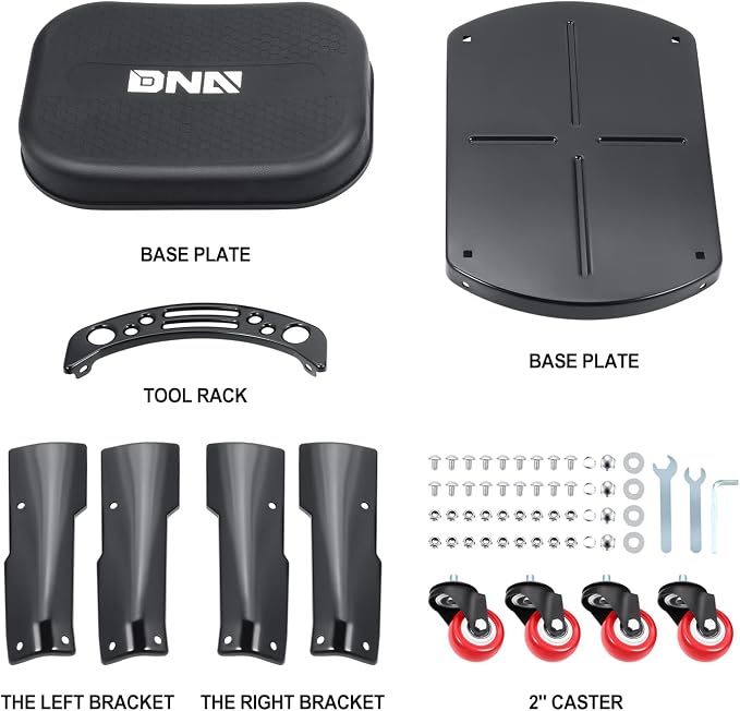 DNA MOTORING TOOLS-00252 Removable Rolling Garage Stool - Image 3