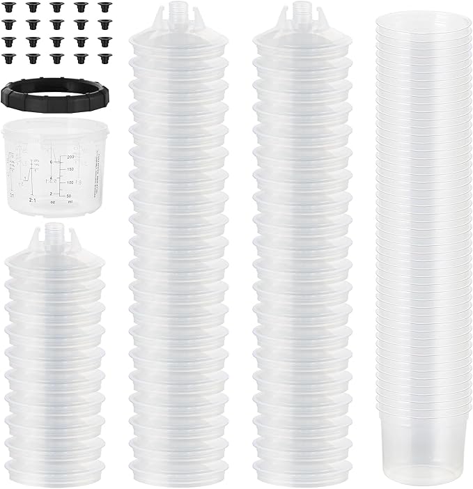 Disposable Paint Spary Gun Cups, Spray Paint Cup Kit by ROADGIVE