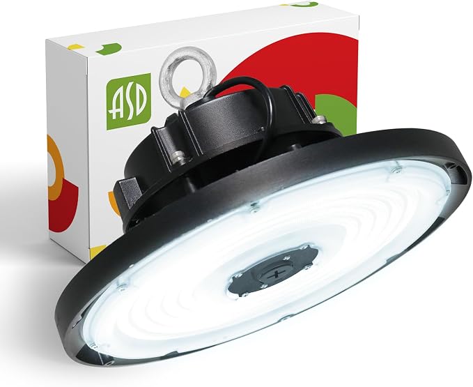 ASD LED High Bay UFO Light Fixture, Commercial Shop Lighting | Dimmable by ASDLightingCorporation