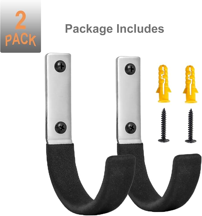 Garage Storage Ladder Hanger 2 Pcs, Upgraded Hose Hanging Hooks, Yard Tool - Image 7
