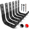 Garage Hooks 4 Inch, 6 Pack Heavy Duty Wall Hooks by SunVFaFa