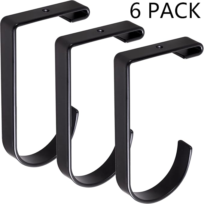 6-Pack Storage Hook for Garage Ceiling Rack & Wall Shelves, Alloy Steel - Image 3
