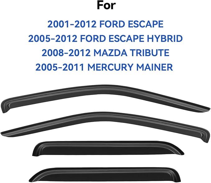 Window Visors Rain Guards Shield - Image 2