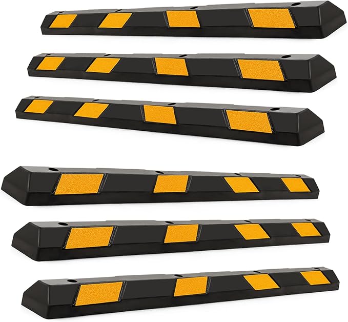 IRONMAX Parking Stopper for Garage, Heavy Duty Parking Block Garage Wheel Stop by IRONMAX