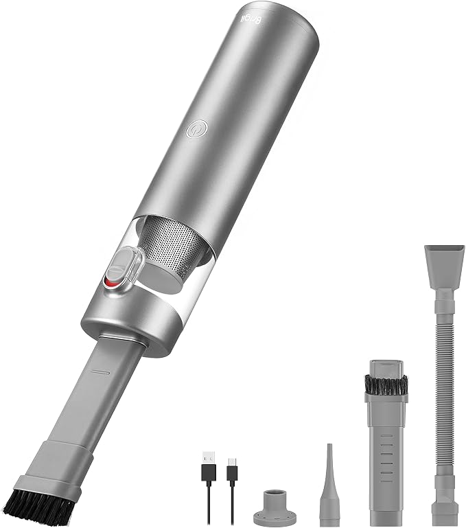 Brigii Mini Handheld Vacuum Cordless, 3 in 1-Car Vacuum & Air Duster & Hand Pump by Brigii