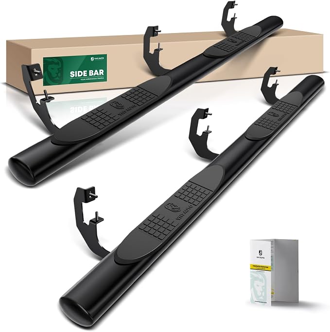 YHTAUTO 4" Running Boards Side Steps Fits Chevy & GMC Silverado/Sierra 1500 by YHTAUTO