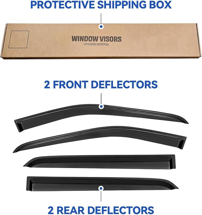 Window Visors Rain Guards for 2018 2019 2020 2021 2022 2023 2024 Nissan Kicks - Image 5