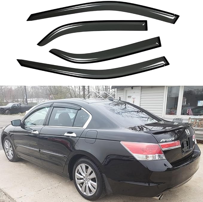 94960 Side Window Visor Wind Vent Deflector fit by Puermto
