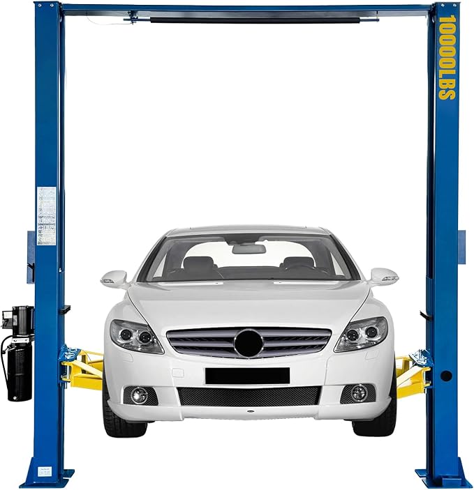 110V Two Post Car Lift 10, 000 LBS Overhead Heavy Duty 2 Posts Auto Hoist Truck by HPDMC