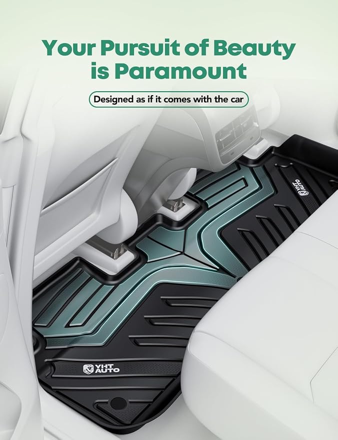 YHTAUTO All Weather Floor Mats Fit Tesla Model Y 2025 2024 2023 2022 2021 2020 - Image 4
