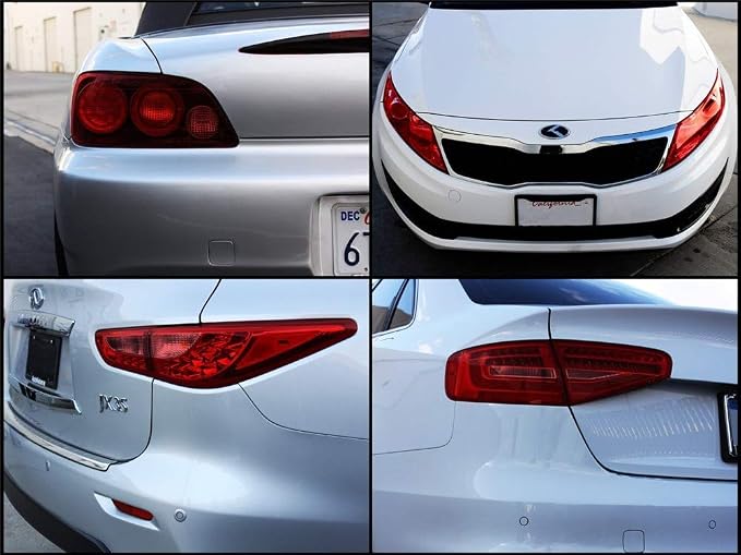 12 by 48 Inches Self Adhesive Headlight, Tail Lights, Fog Lights Tint Vinyl Film - Image 2