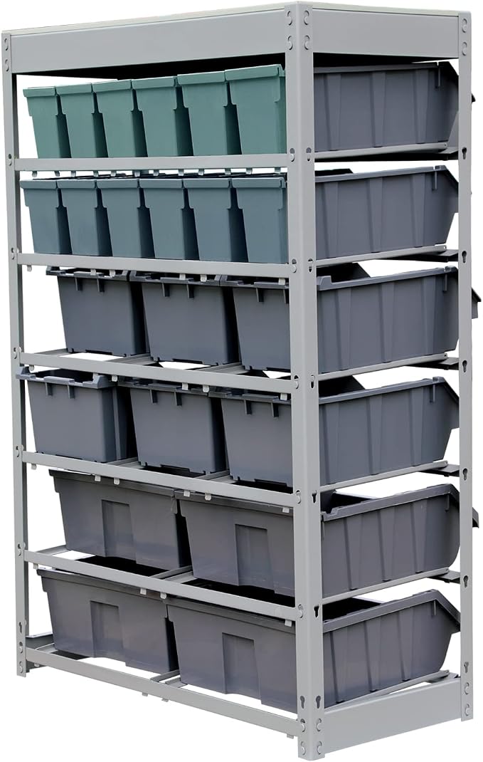 King's Rack Bin Rack Storage System Heavy Duty Steel Rack Organizer Shelving - Image 3