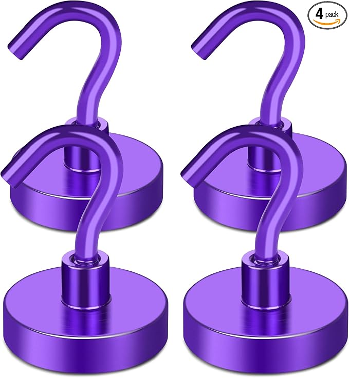 MIKEDE Magnetic Hooks, 80LB Heavy Duty Magnets by MIKEDE
