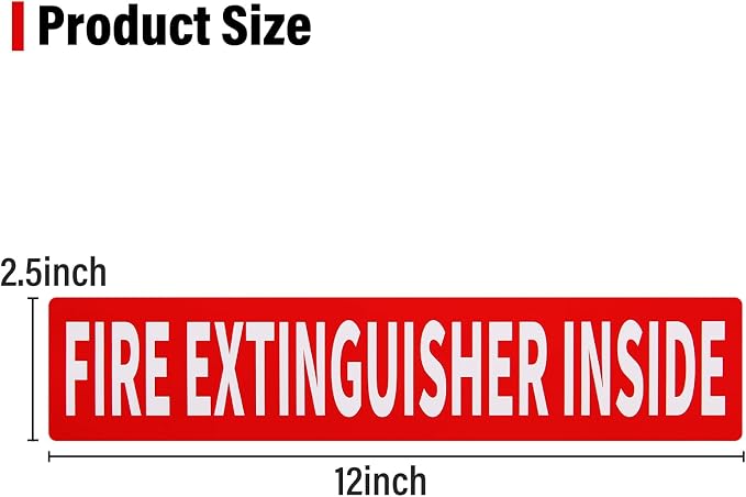 Madrigal Fire Extinguisher Inside Sticker Sign, Weatherproof & UV Protected - Image 2