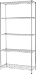 BestOffice 14''Wx36''Dx72''H NSF Wire Shelf Metal 5 Shelf Wire Shelving Unit by BestOffice