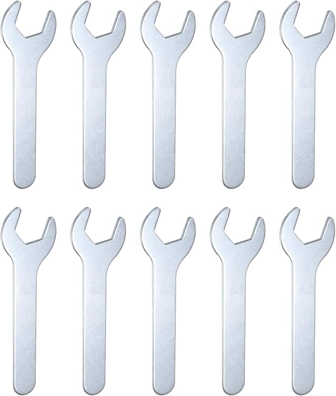 HARFINGTON 10pcs Small Wrench 20x126x2.8mm Metric U-Shaped Single Open Ended by HARFINGTON
