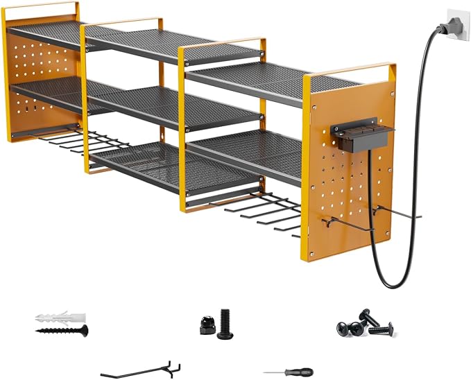 Heavy-Duty 48" Wall Mount Power Tool Organizer by Kweetle