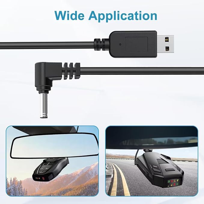 Radar Detector Cable, USB to DC3.5 Plug Cable, Replacement Radar Detectors - Image 5