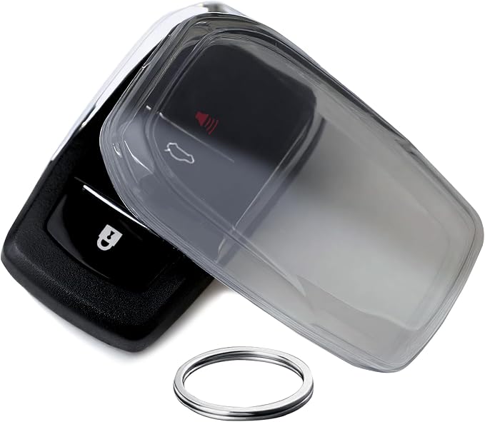 OLLEN Clear TPU Key Fob Cover, Fit by OLLEN