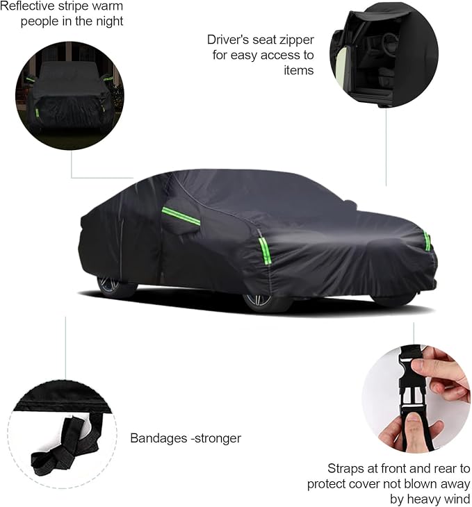 Waterproof Car Covers Replace for 1994-2023 ford mustang car cover, 6 Layers - Image 2