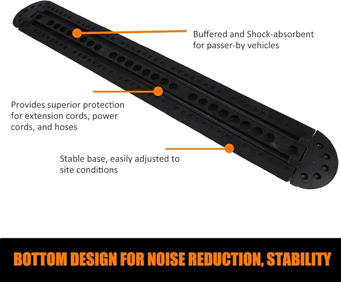Heavy Duty Speed Bumps for Driveway, 2 Channel Modular Traffic Speed Bump Hump - Image 8