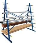 2000 lbs Horizontal Storage Rack, Long Parts Storage Rack, 7-Level Wood Lumber by Reykilor