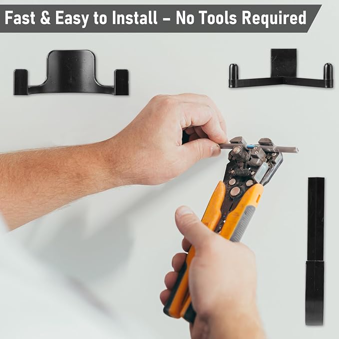 9 Pcs Storage Shed Tool Hooks Heavy Duty ABS Wall Mount Garage Hooks Set - Image 4