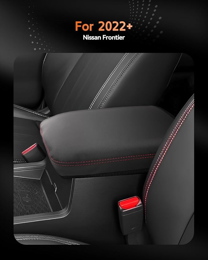 CDEFG for Nissan Frontier 2022-2025 Center Console Cover Armrest Box Cover for - Image 2